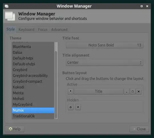 Selecting a different theme for the window manager