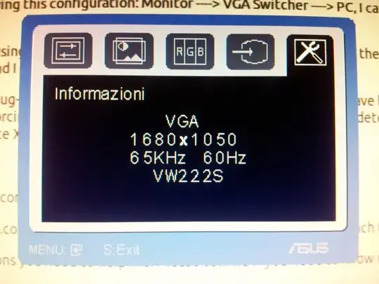 Asus 1680x1050 @ 60 Hz