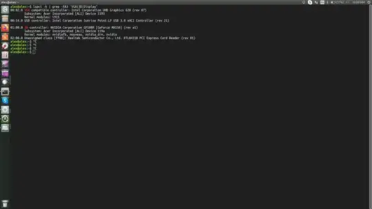 screenshot of terminal