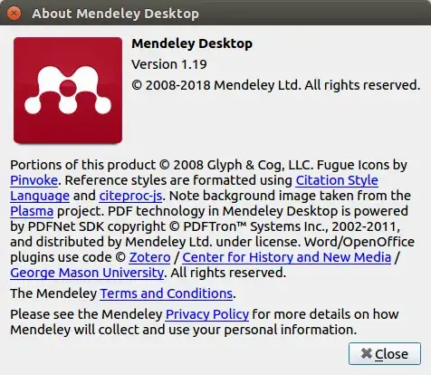 Mendeley Desktop 1.19 Linux distribution