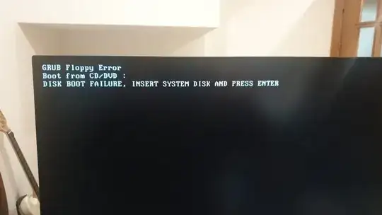 Grub floppy error