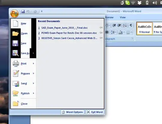 Issue in Word 2007