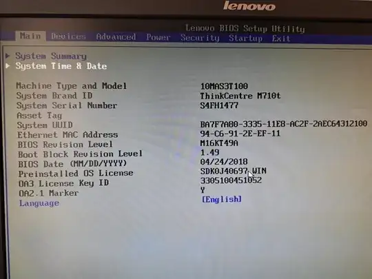 Bios Main