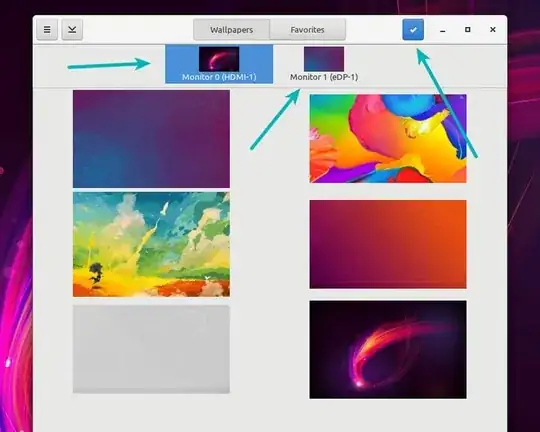 set different wallpapers per monitor