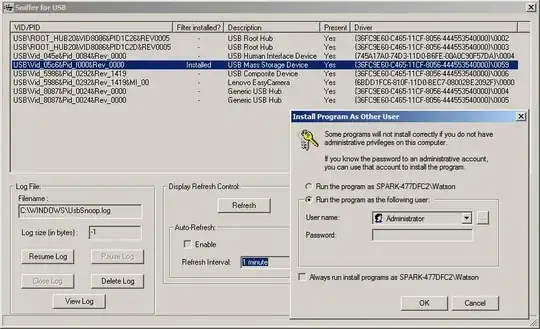 Dongle is detected on SniffUSB GUI