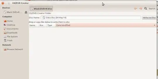 Screenshot of the application