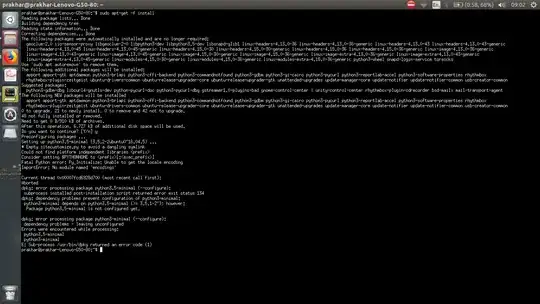 image of error in Xterm