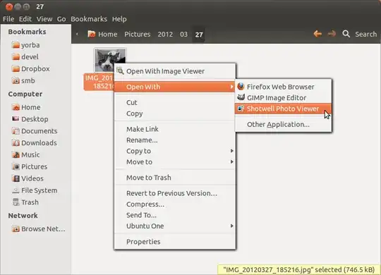 Right click, Open With -> Shotwell Photo Viewer