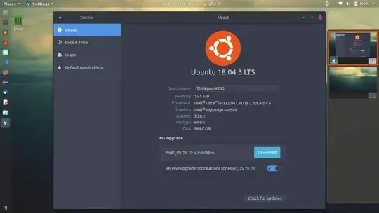 Message to upgrade to Pop!_OS from Ubuntu