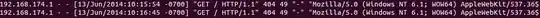 Access log