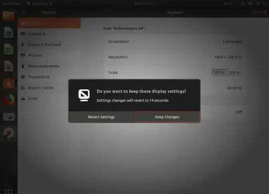 Keep changes popup