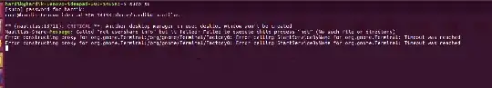 This image shows the error whenever I open the terminal in administrative mode
