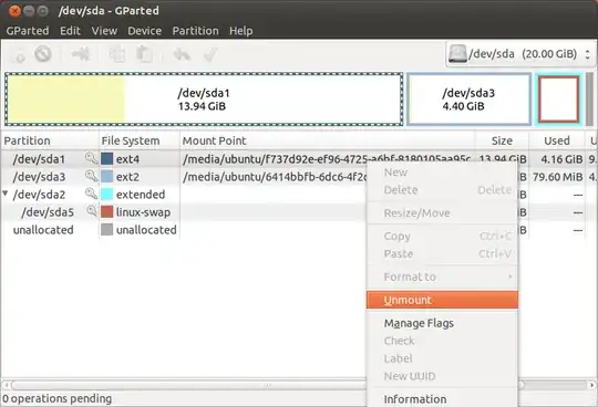 unmount partition