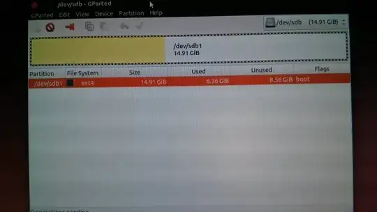 SSD in GParted