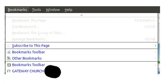 Bookmarks screenshot
