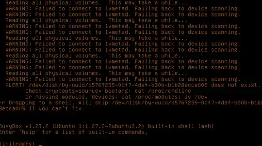 initramfs screen