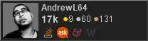 profile for AndrewL64 on Stack Exchange, a network of free, community-driven Q&A sites profile for AndrewL64 on Stack Exchange, a network of free, community-driven Q&A sites
