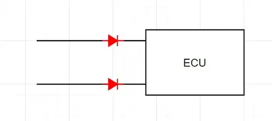 ECU with diodes