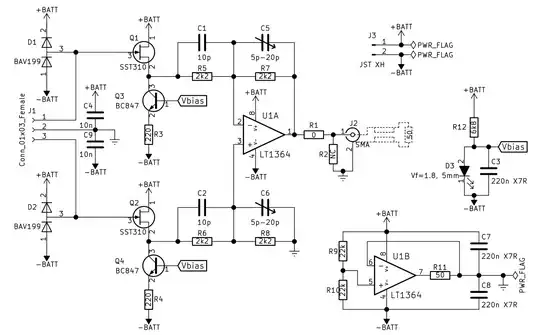 Amplifier board schematic