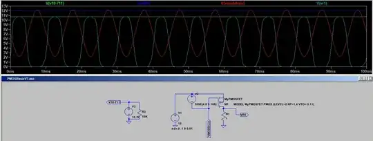 Schematic and Simulation for the PMOSBasicV7.asc simulation below