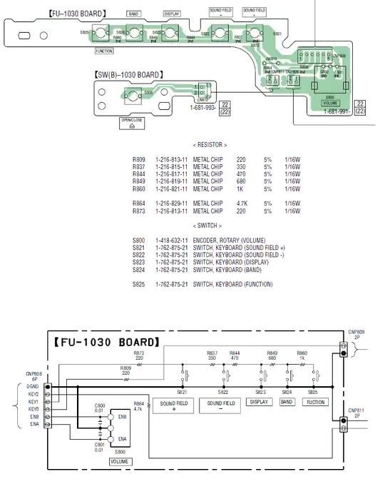 Compilation from service manual images
