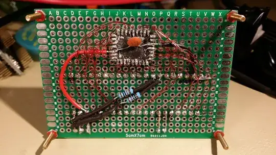 Dead-bugged EEPROM