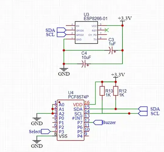 ESP8266-01S and PCF8574P
