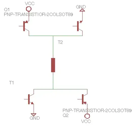 Four-transistor matrix