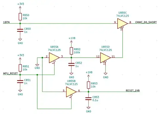 using rc delayed signal to control a tri-state gate