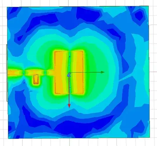 W/ stub-electric field