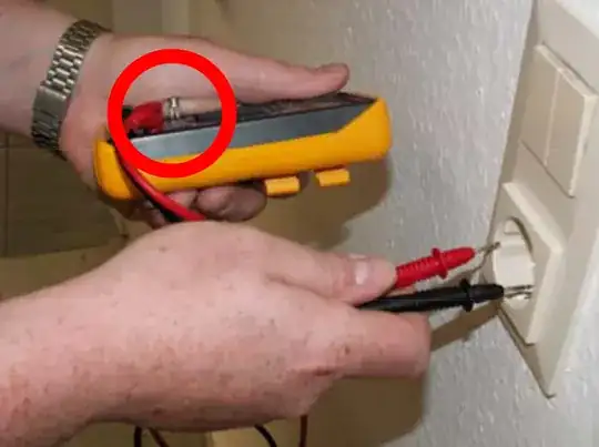 DMM and transistor, safety hazard