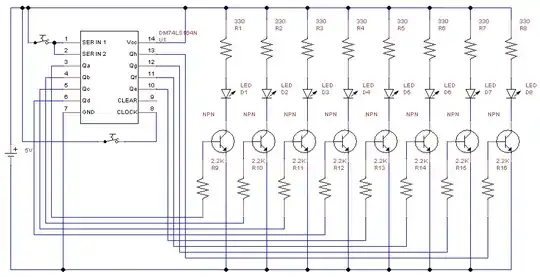 shift register LED array