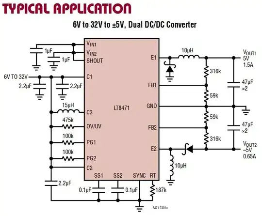 LT8471 based dual supply
