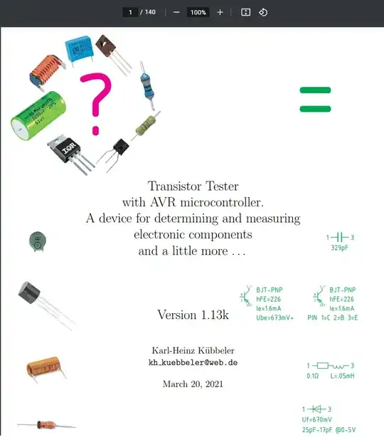 Screen shot of page 1 of manual