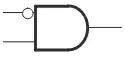 AND with one inverting input