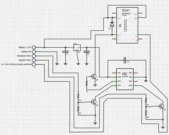 simple PIC timer with two inputs and one output to relay