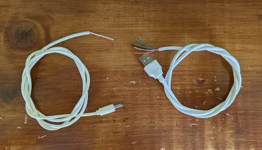 barrel and usb wires