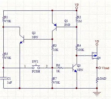 3-transistor latching switch