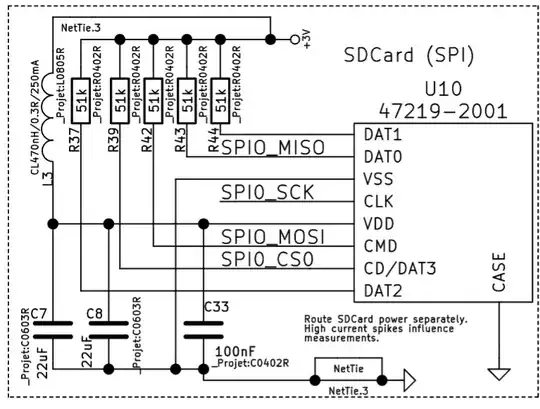 Powering the SDCard