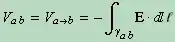 notation for path dependent voltage