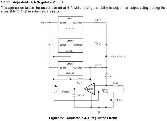 3x LM317 schematic