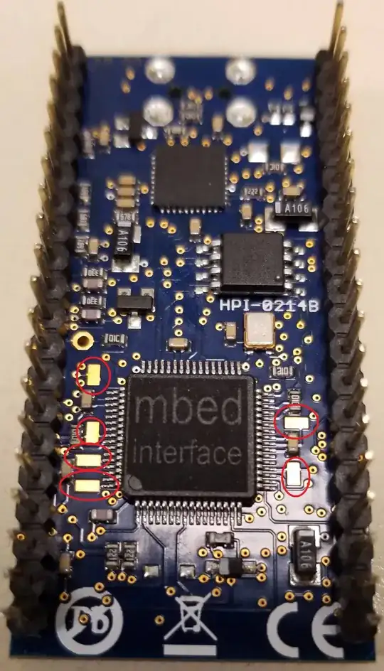 bottom side of mbed NXP LPC1768