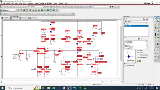 The values when the simulation is done