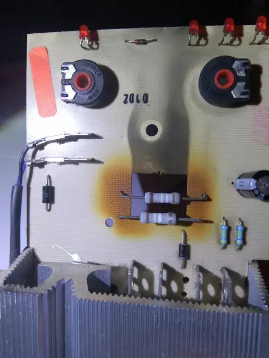 PCB components face
