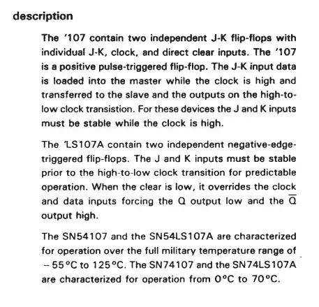 description from data sheet