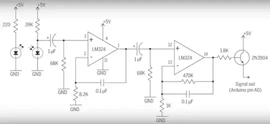 Schematic of HR Monitor Circuit