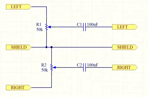 Line in attenuator