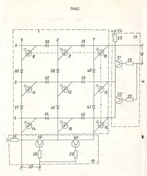Two-dimensional LED indicator