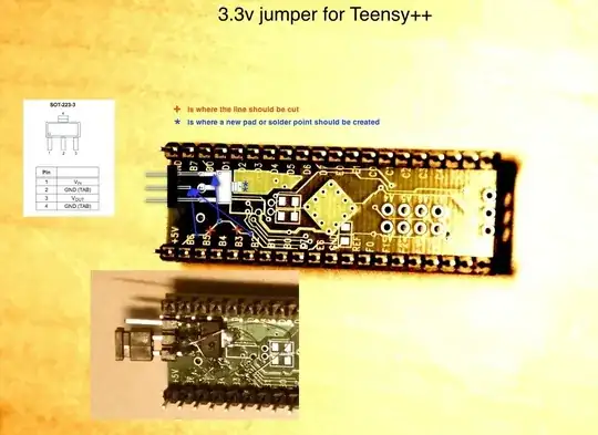 teensypp 3.3v modifcation