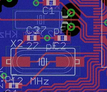 crystal traces close-up